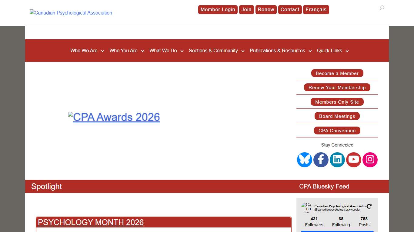 Canadian Psychological Association - Homepage